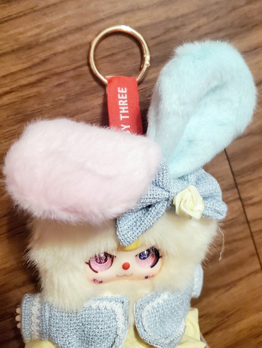 Baby Three Canary Rabbit Keychain - Picture 3 of 10